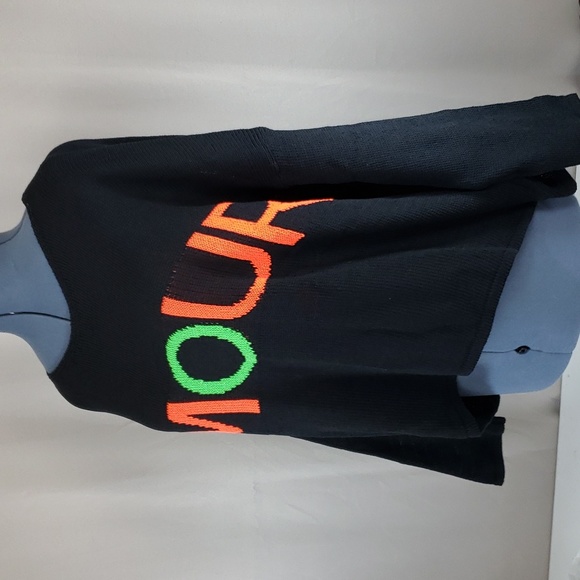 NWT Oversized Black AMOUR Italian chic Sweater sz 1X - Picture 7 of 9